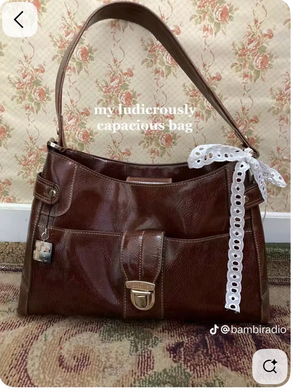 Liz Claiborne Dark Brown Shoulder Bag